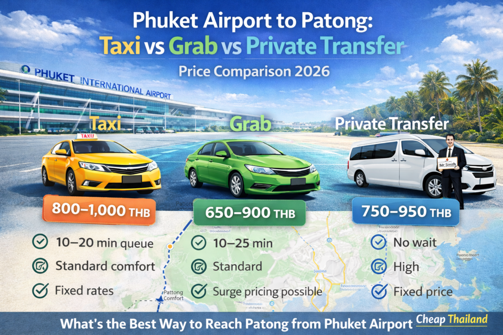 Phuket Airport to Kata Beach transfer price