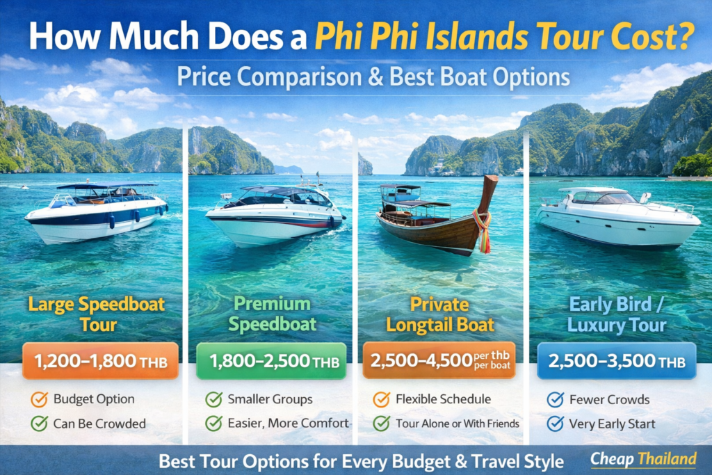 Phi Phi Islands Tour Price