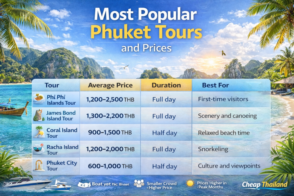 Phuket Tours: Best Tours, Prices,