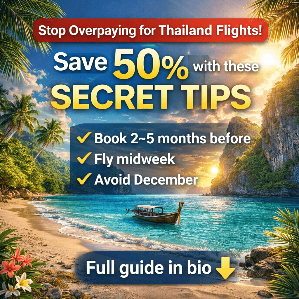 How to get cheap flights to Thailand 2026 travel deals